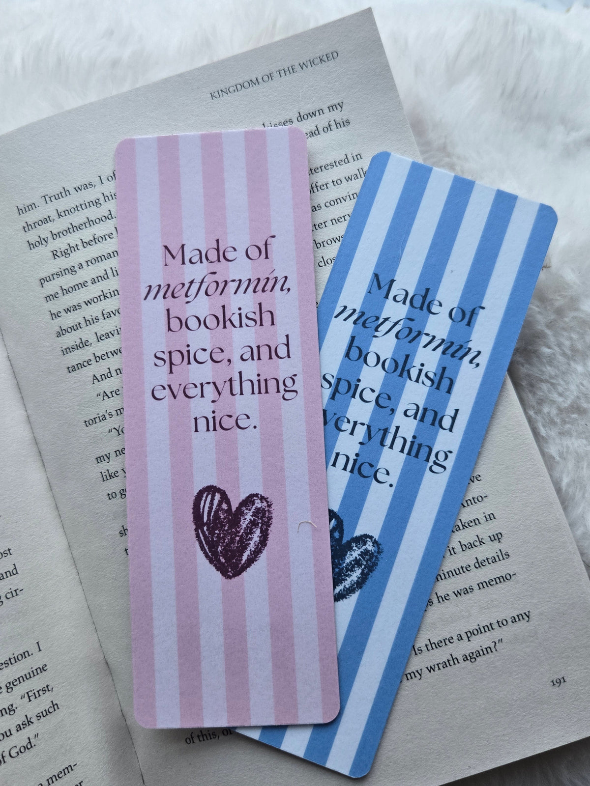Made of Metformin and bookish spice Bookmark