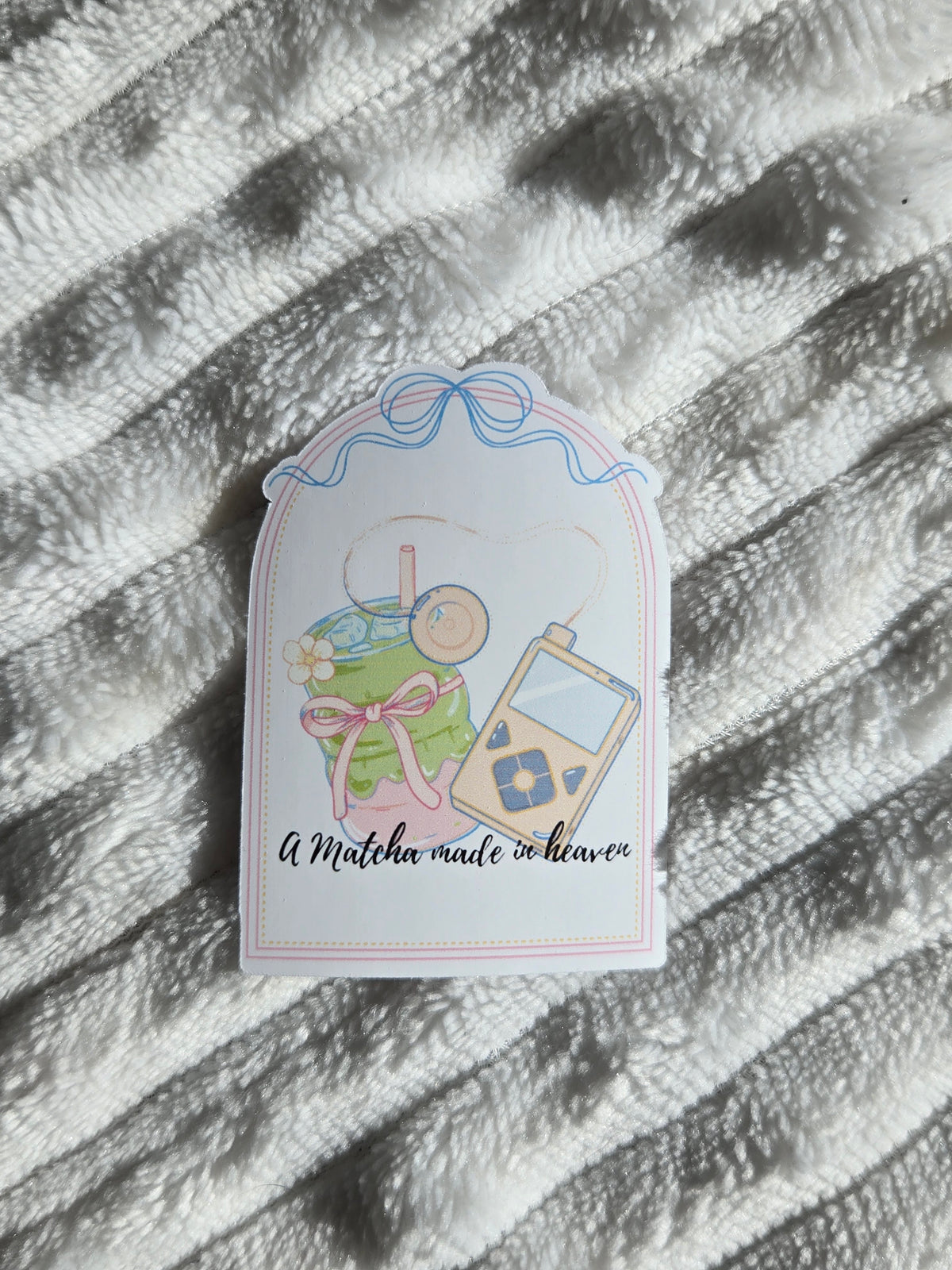 'A Matcha Made in Heaven' Coffee & Insulin Pump Sticker – Cute Diabetic Vinyl Decal (Copy)