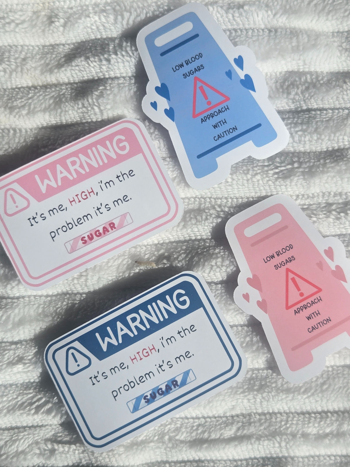 Low Blood Sugars Diabetic Warning Sign Vinyl Matte Sticker