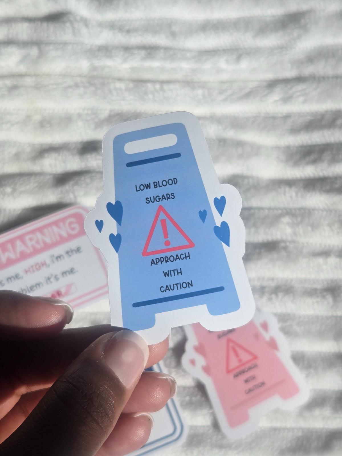 Low Blood Sugars Diabetic Warning Sign Vinyl Matte Sticker
