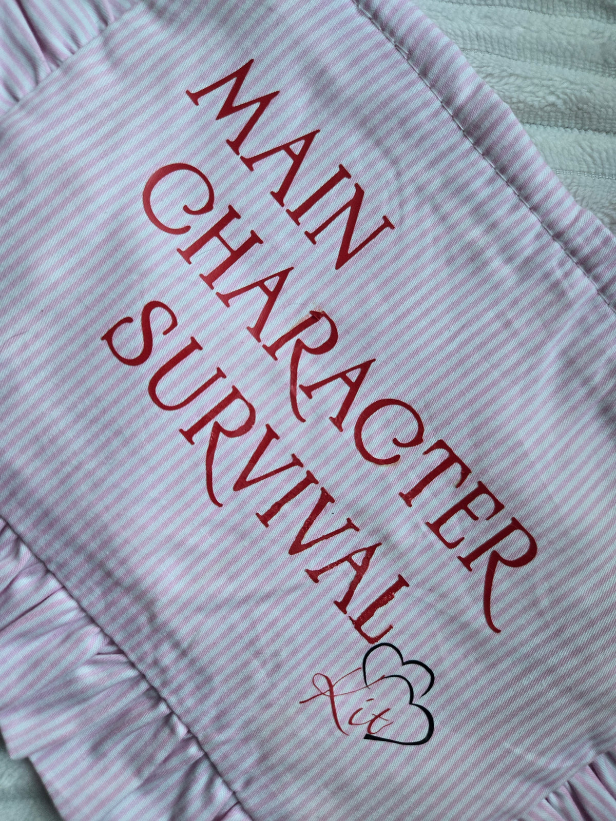 'Main Character Survival Kit' Ruffle Zipper Pouch – Coquette Diabetic Supply & Bookish Case