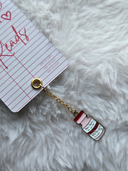 This Diabetic Reads Crimson Library Card Bookmark