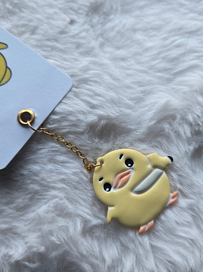 100% Sugar Free Funny Duck Bookmark – Sassy Diabetic Stationery with Knife Duck Charm