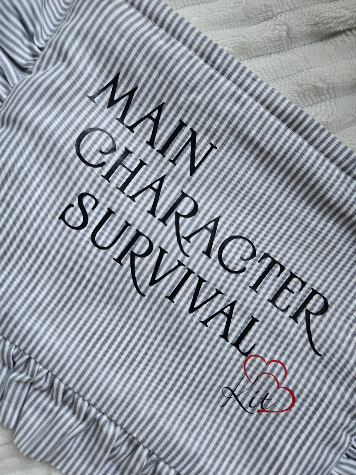 'Main Character Survival Kit' Ruffle Zipper Pouch – Coquette Diabetic Supply & Bookish Case